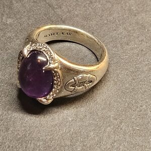 Scott Kay Gold Ring with Purple Stone
